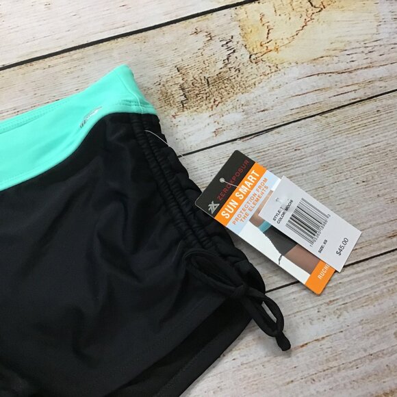 NWT ZeroXposur Women's Floral Print Sun Smart UPF 30+ 2 Piece Swim Suit Size XS - Picture 12 of 12